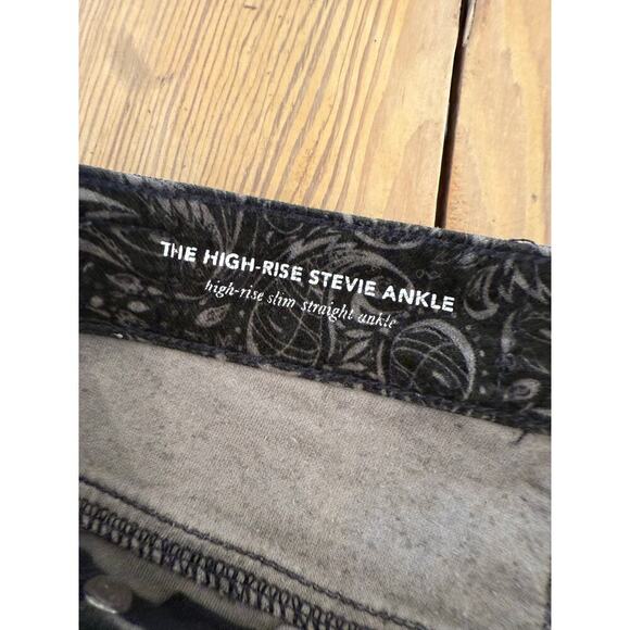 AG for Anthropologie The High Rise Steve Ankle Pant Velvet Paisley 31 - Picture 5 of 8